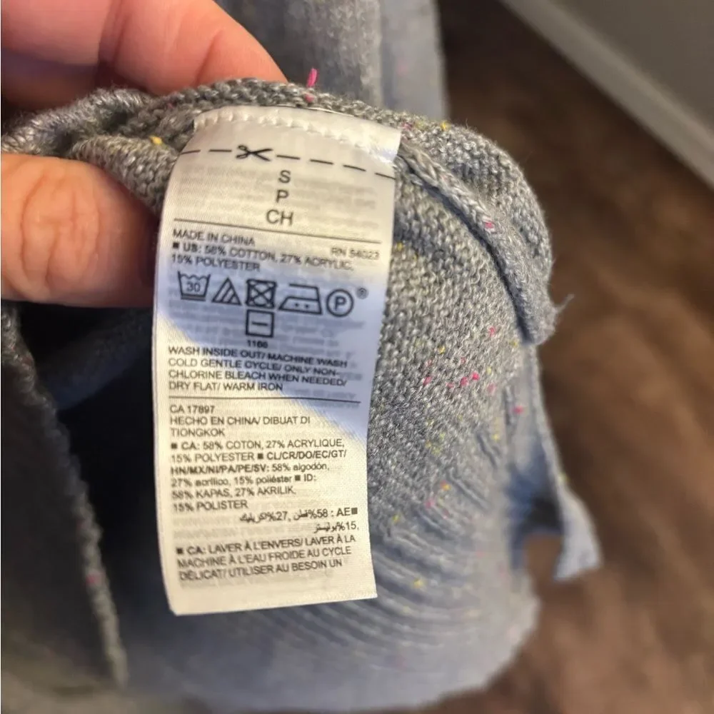 Gray V-Neck Sweater by Old Navy